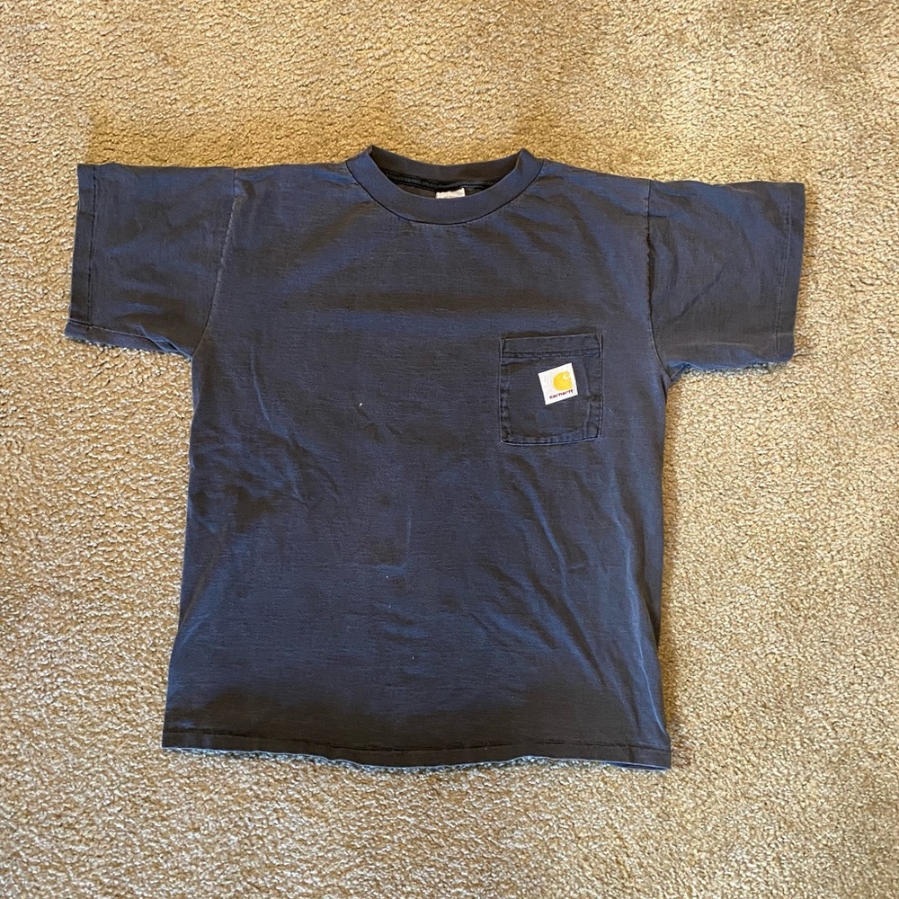 Mens Single Stitch Vintage Carhartt T-Shirt Black